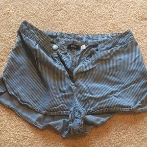 BDG Pinstripe Chambray Shorts